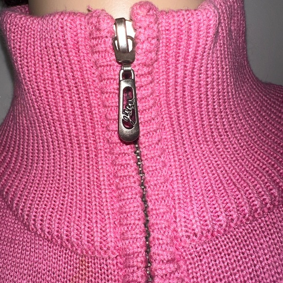 Jeanswest Pink Fully Zipped Cardigan Sweater Sz S - Picture 9 of 13